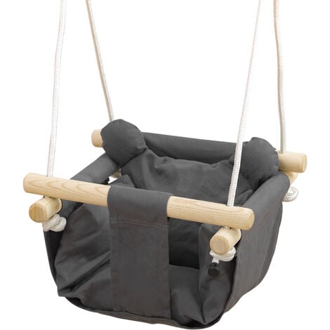 AIYAPLAY columpio para bebés de 9-36 meses con cuerdas ajustables columpio  infantil con asiento acolchado