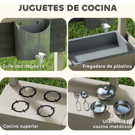 Arenero Infantil Redondo Outsunny - Con Asientos, Cubierta Y Forro, HDPE Resistente. Para Niños 3 Años, 120x120x20 Cm. Diversión En El Jardín Arenero Infantil Redondo Outsunny - Con Asientos, Cubierta Y Forro, HDPE Resistente. Para Niños 3 Años, 120x120x20 Cm. Diversión En El Jardín