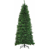 Árbol de Navidad Artificial Árbol con Soporte 210cm 865 Ramas PVC Verde - Verde