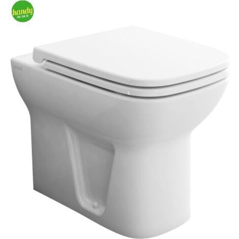Vaso wc a terra filo parete in ceramica bianca serie s20 vaso filoparete VITRA