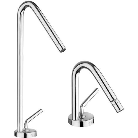 Coppia miscelatori lavabo tipo alto e bidet Jacuzzi Rubinetteria Lumos (1/5)