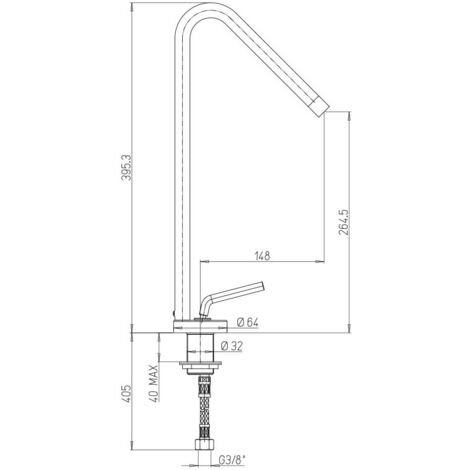 Set rubinetti lavabo e bidet Jacuzzi Rubinetteria nichel e nero opaco per  piletta click clack, Arcshop