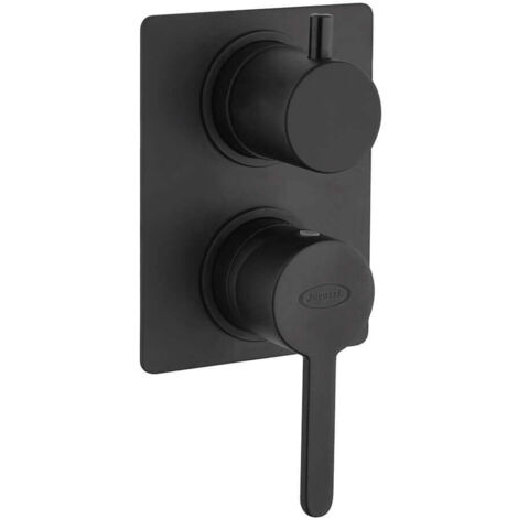 Miscelatore doccia incasso con deviatore monoleva nero Jacuzzi  rubinetteria Sunset ottone 0SUYO400JA01