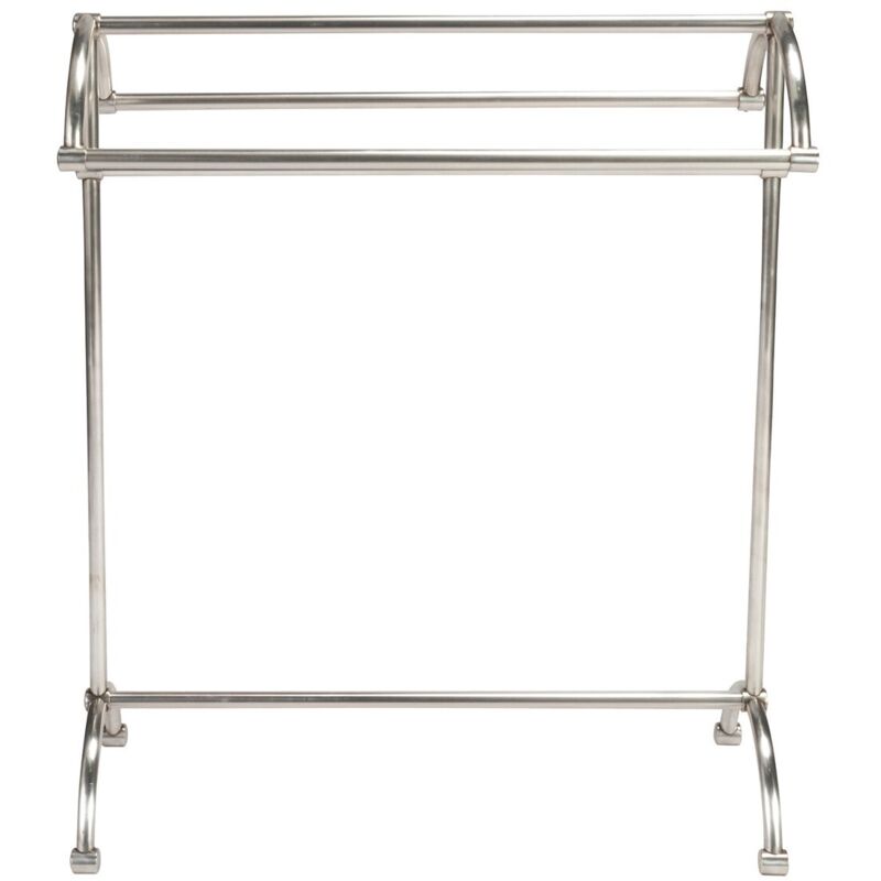 Porta Rotoli Di Carta In Acciaio Inox AOSION | Da Appoggio 35 Cm | Base Antiscivolo | 2 Pezzi Argento - 2