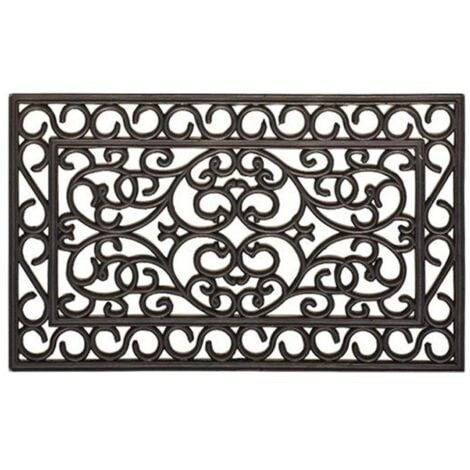 Zerbino in gomma Wrought Iron 40x70 cm