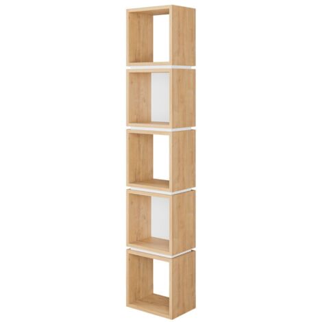Scaffale con 4 scomparti a forma di cubo - Bianco, Scaffale
