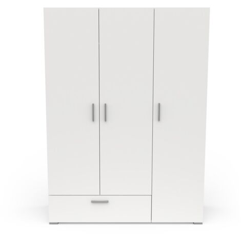 Mobile 1 Anta E 1 Cassetto Giordanoshop – 46x80x34 Cm, Bianco Liscio, Per Soggiorno E Ingresso