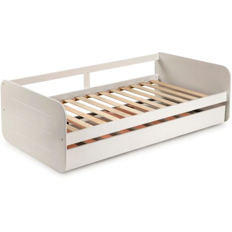Letto A Scomparsa Verticale 90x190 VEP HOME - Design Pieghevole A Parete Effetto Rovere - 203,8x36x107 Cm, Per Spazi Piccoli