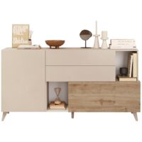 Credenza 2 ante, 2 cassetti, 2 nicchie e 2 ripiani L181 cm - MALA