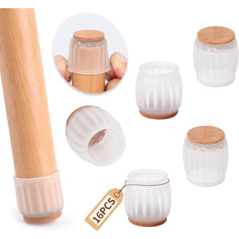 HOMSFOU Möbelbein-Schutzkappen - Rutschfest & Kratzschutz