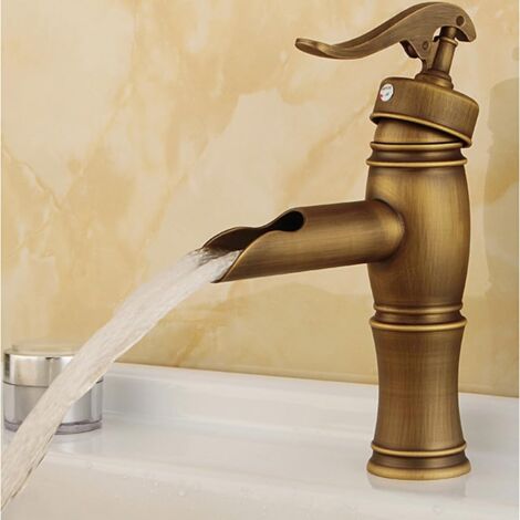 YAGJIA Wasserhahn Bad Hoch Antik, Waschtischarmatur Produktbild-Vorschau 6