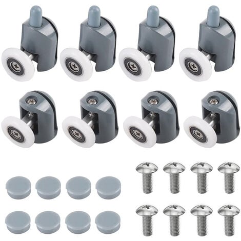 Duokon Duschtür Rollen Set - 4 Stück Schiebetür Rollen Bis 150kg Traglast