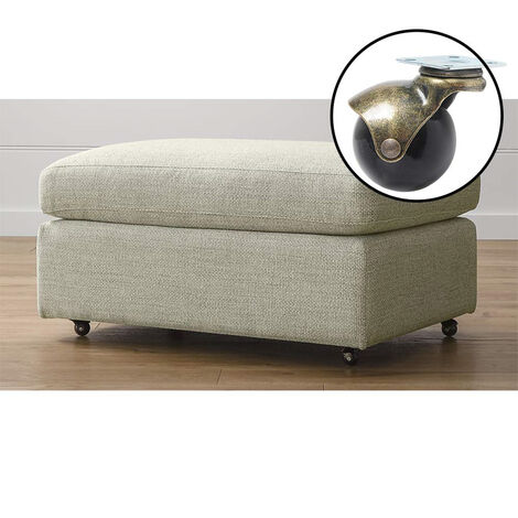 4 Stück Vintage Lenkrollen Rollen für Möbel Möbelrollen 40mm für Sofas Stühle Blumenständer mit Schrauben