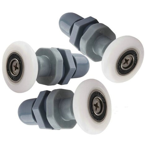 8-tlg. Duschtür Rollen Set - Ober- & Unterrollen Für Glasschiebetüren