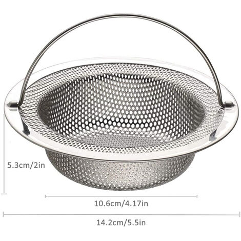 Mudder Abflusssieb & Stopper Set – Edelstahl, 3-teilig, Universal Für Küchenspülen, Gebürstetes Gold
