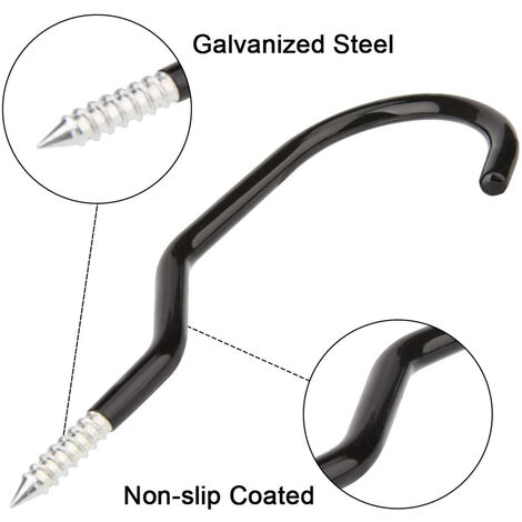 VOUNOT Fahrrad Wandhalterung 4er-Set - Stahl Haken Mit Schutzpolster