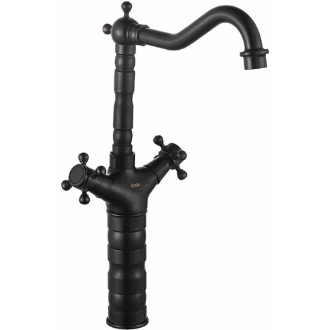 GRIFO de LAVABO REA RUSTICO OLD BLACK