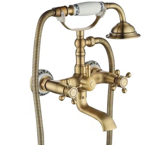 GRIFO DE BAÑERA REA RUSTICO ANTIQUE GOLD