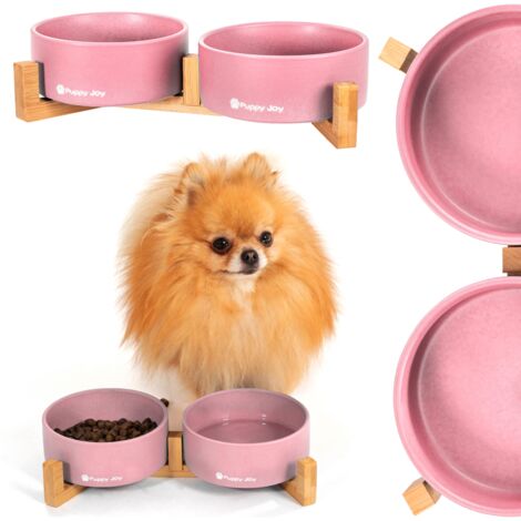 Comedero Para Perros United Pets – Capacidad 1100 Ml, Polipropileno Reciclable, Antideslizante, Color Rosa, Tamaño M