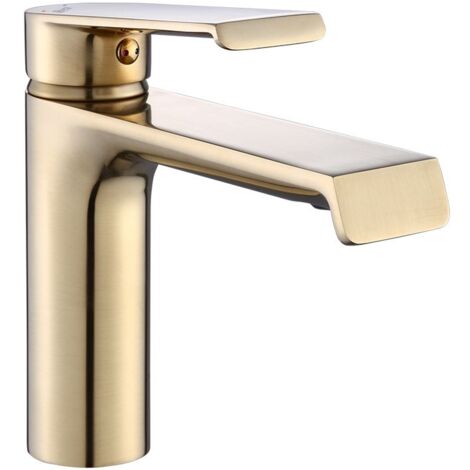 GRIFO DE LAVABO HASS MY2061-2GG DORADO CEPILLADO BAJO SKU REA-B9969