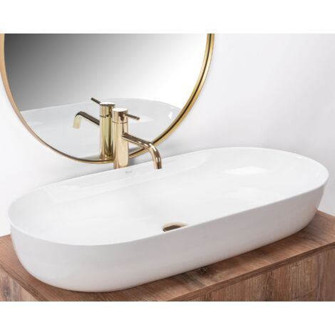 LAVABO SOBRE ENCIMERA REA CLEO 81 BLANCO