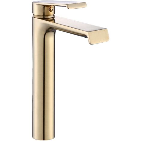 MY2061-21GG GRIFO DE LAVABO HASS CEPILLO DORADO ALTO SKU REA-B9971 (1/4)