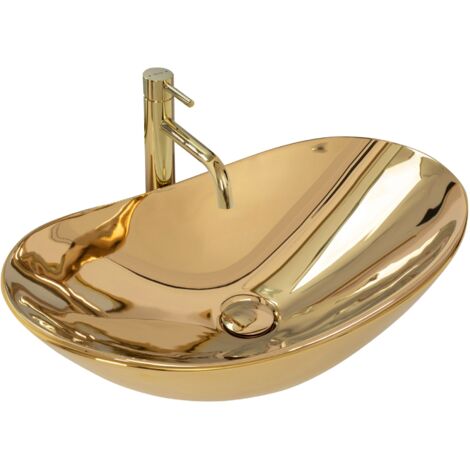 LAVABO SOBRE ENCIMERA REA ROYAL ORO