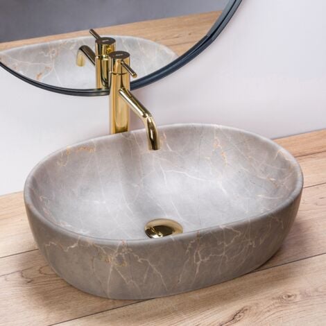 LAVABO SOBRE ENCIMERA REA LARA BEIGE