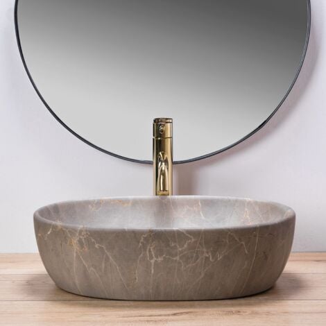 LAVABO SOBRE ENCIMERA REA LARA BEIGE