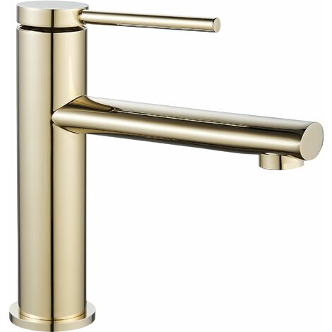 GRIFO de LAVABO REA OVAL ORO LOW (1/5)