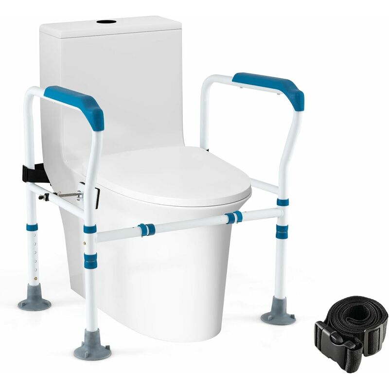 Réducteur WC et Réhausseur WC Mobiclinic pour adultes Accoudoirs Toilette  Ovale