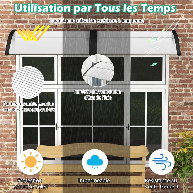 Tapée D'isolation Pour Porte D'entrée Aluminium Blanc G85 160mm