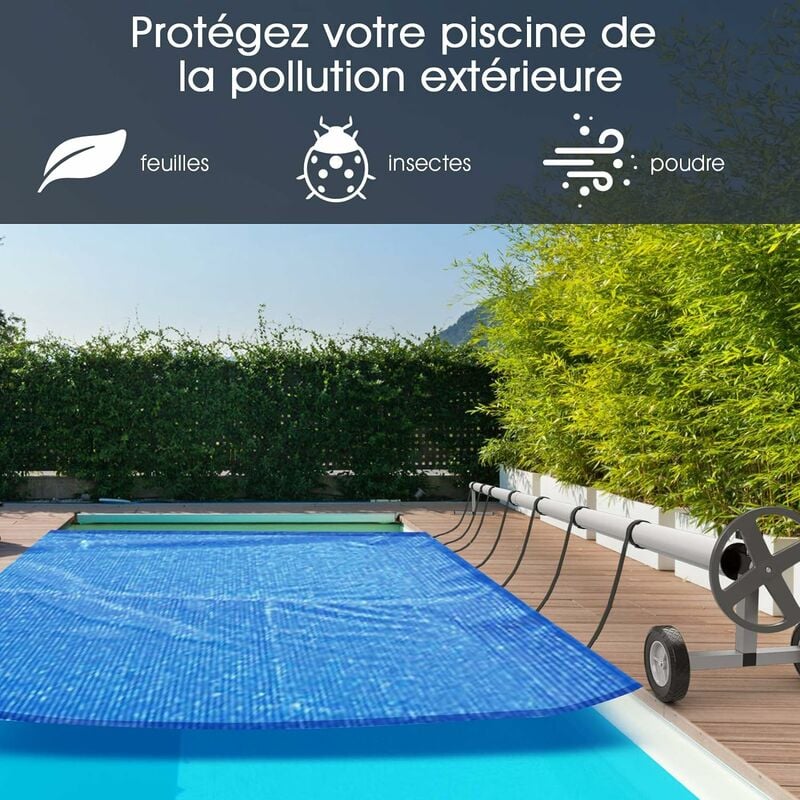 Zelsius Système d'enroulement mobile Pour le couverture de piscine de 1 à 6  m