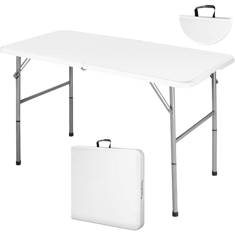 Table Pliante De Camping Et Restauration – Mallette Avec Poignée, Plateau Antidérapant – 200 X 74 Cm, 12.5 Kg