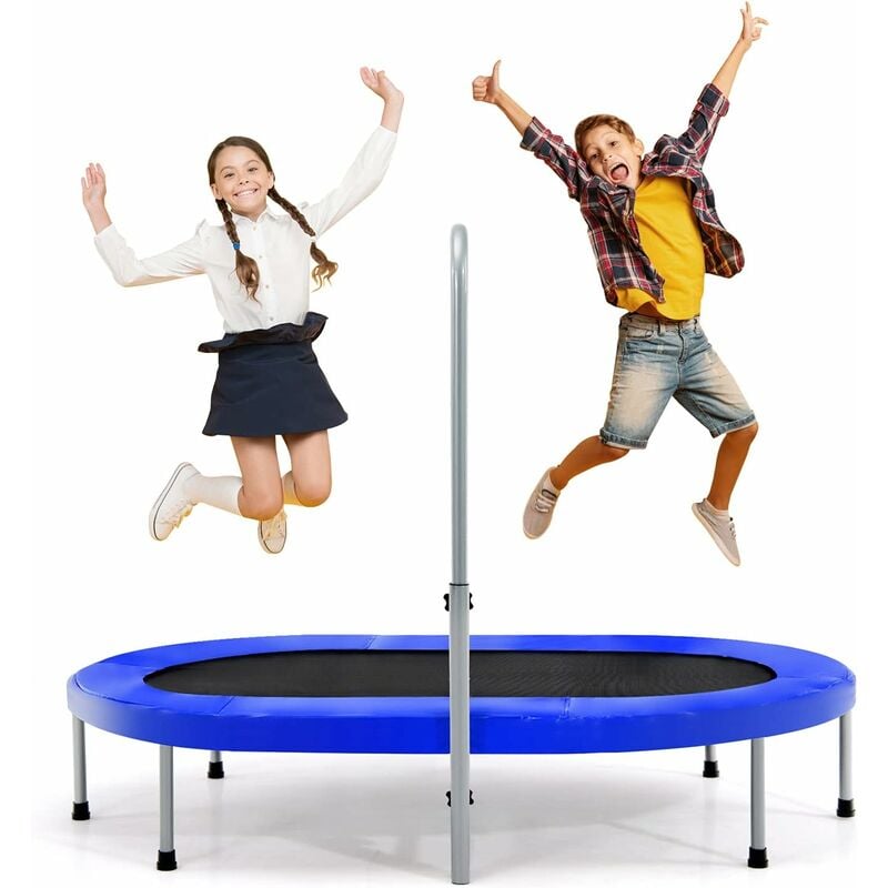 GOPLUS Trampoline pour Enfant Pliable Ø 92 cm Charge 150KG