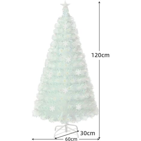 RELAX4LIFE Sapin de Noël Artificiel Blanc 180 cm avec Lumières et