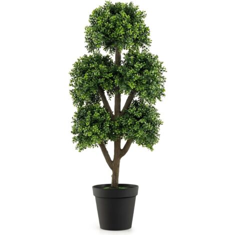 Cerisier Artificiel Décoratif Avec Pot En Ciment - 170 Cm, Fleurs En Tissu Réalistes, Sans Entretien - 7