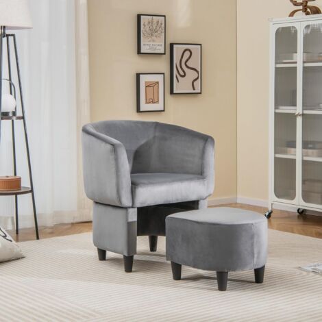 Fauteuil Scandinave En Rotin PE Avec Coussin - Cadre Bois De Caoutchouc, Design Milieu De Siècle, Confortable - 9
