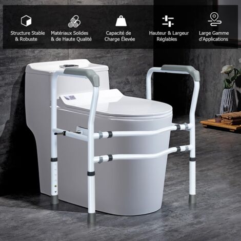 Siège De Toilette Pour Personne Âgée | À Accoudoirs Et Pieds