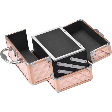 2 Boîtes Métalliques Vintage Avec Miroir - Organisateur De Rouge à Lèvres, Brillant, Parfum - Format Compact 7,8 X 2,4 X 2,4 Cm - Pour Sac à Main, Voyage
