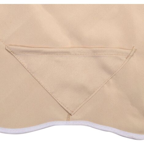 RELAX4LIFE Toit de Rechange pour Balancelle, Toit de Balançoire Toile Épaisse à 160G/M2 Imperméable et Anti-UV en Polyester (196x109CM, Beige)