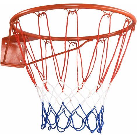 Panier de basket-ball en polyéthylène avec cerceau et filet noirs