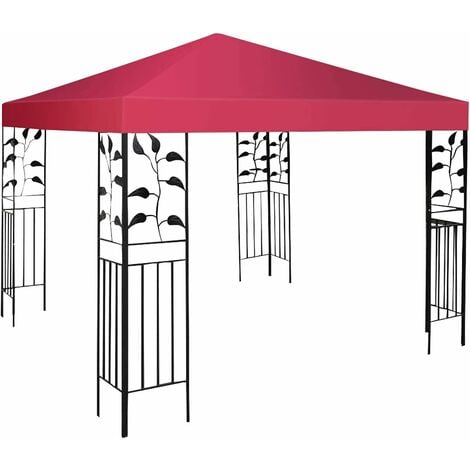 Relaxdays Moustiquaire pour pergola 3 x 3 m, 2 parties latérales, fermeture  éclair, sangle, 12 m (XL), jardin, beige