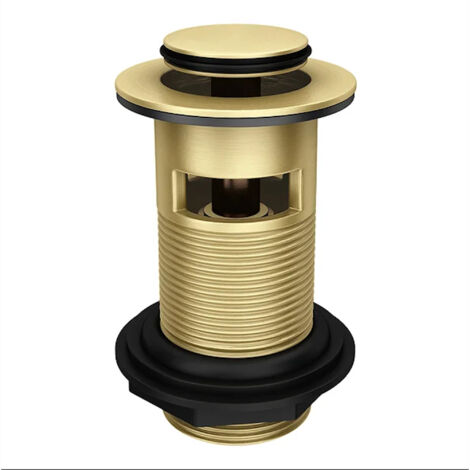 ENKI Mykonos Basin Mixer Tap & Waste Brass Brushed Brass BT1203