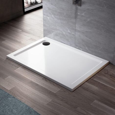 ENKI Fast Flow Shower Tray Waste Low Profile Matt Black 90mm