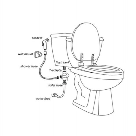 ENKI Douche Bidet Handshower Modern Brass Chrome E09