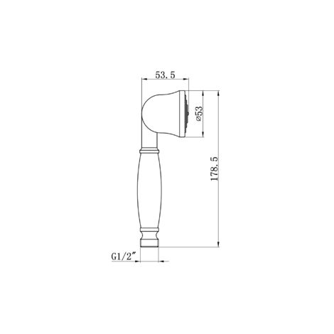 ENKI Handheld Shower Head Telephone Style Traditional Chrome E02