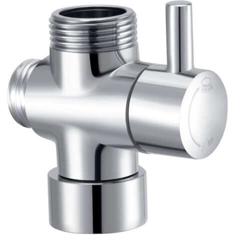 ENKI Shower Diverter Valve Round Brass Chrome 3/4"