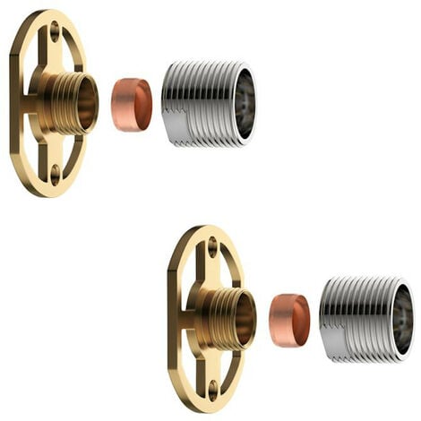 ENKI Easy Fix Bracket Kit for Shower Valves Brass Chrome 3/4"