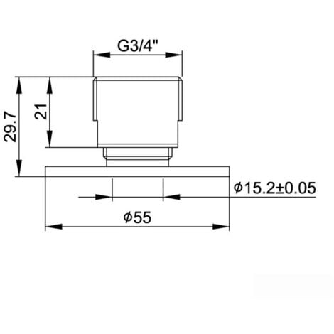 ENKI Easy Fix Bracket Kit for Shower Valves Brass Chrome 3/4"